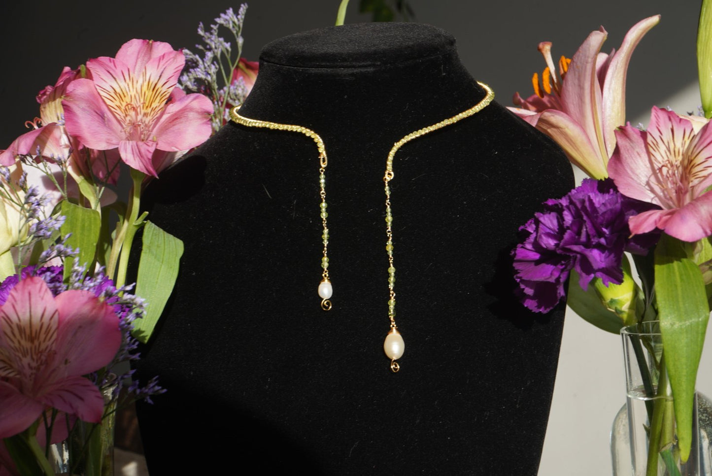 Magnolia pendant necklace