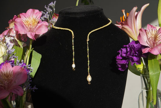 Magnolia pendant necklace