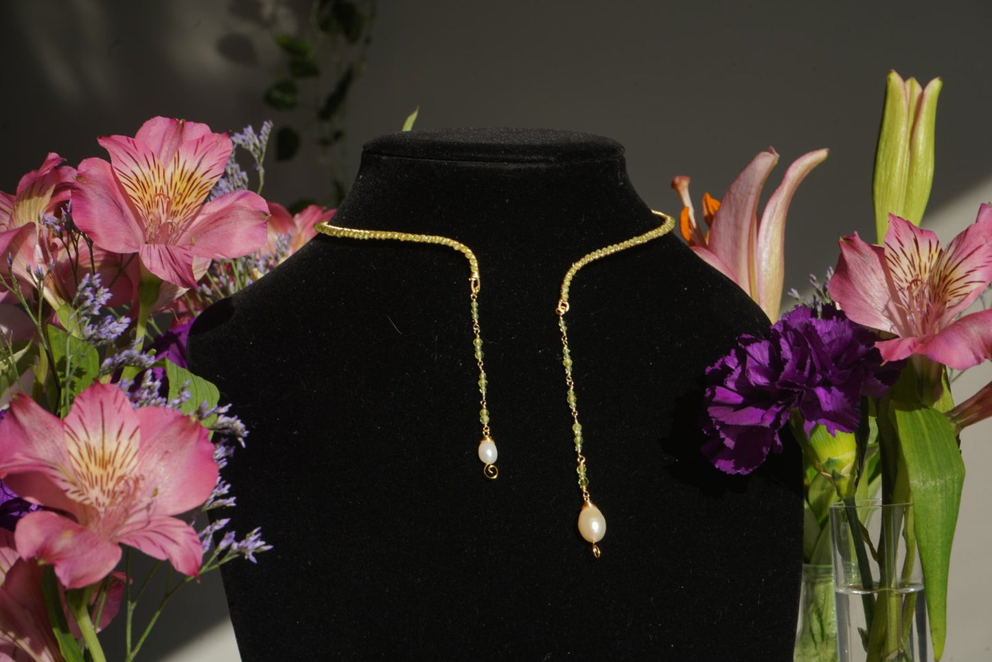 Magnolia pendant necklace